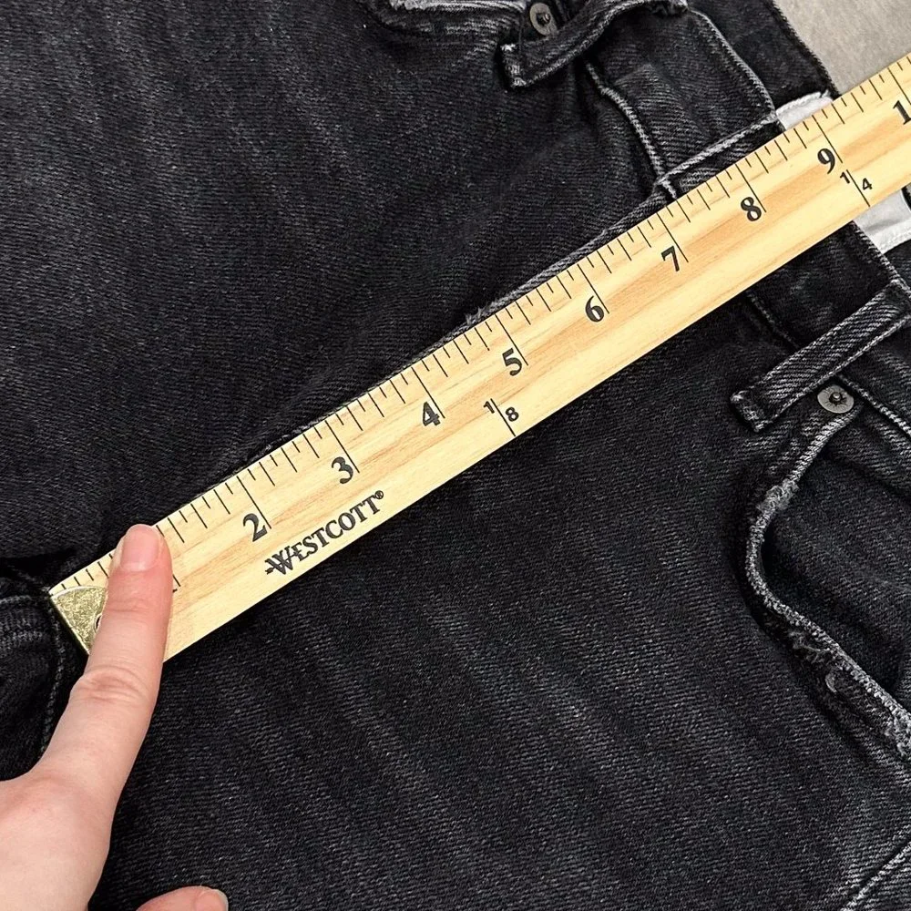 Agolde Sophie Mid-Rise Skinny Ankle Jeans in Trademark Washed Black Denim Sz 24